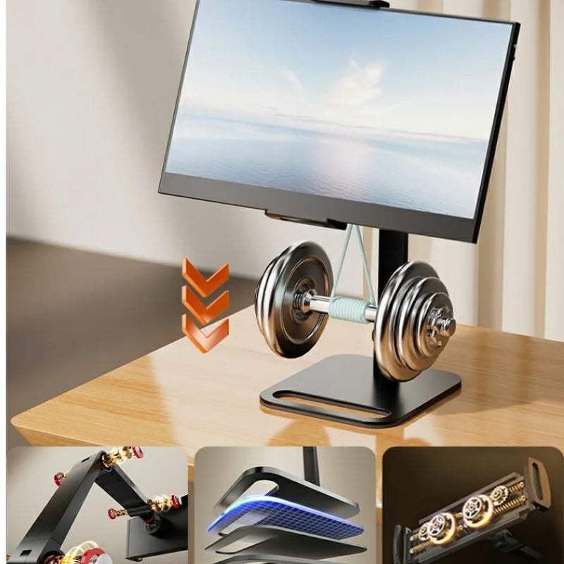 Adjustable Portable Monitor Holder for 12-17.3 Inch Screen No Drilling Vesa Phone Laptop Gaming Expandable Desktop Clamp Stand
